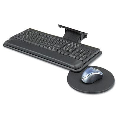 Safco&reg; Adjustable Keyboard Platform with Swivel Mouse Tray