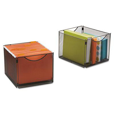 Safco&reg; Onyx&trade; Mesh Cube Bins