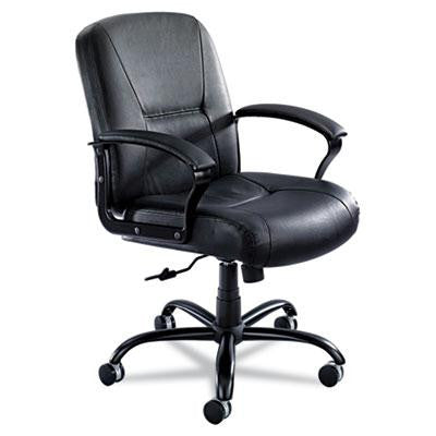 Safco&reg; Serenity&trade; Big & Tall Mid Back Leather Chair