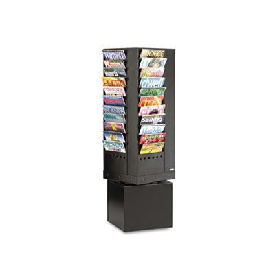 Safco&reg; Steel Rotary Magazine Rack