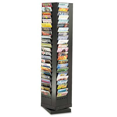 Safco&reg; Steel Rotary Magazine Rack