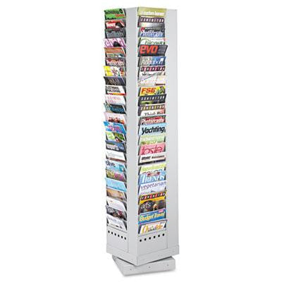 Safco&reg; Steel Rotary Magazine Rack