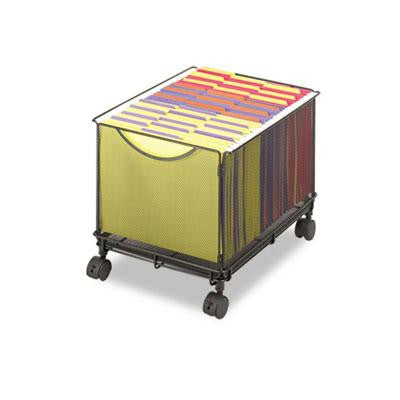 Safco&reg; Onyx&trade; Mesh Mobile File Cube