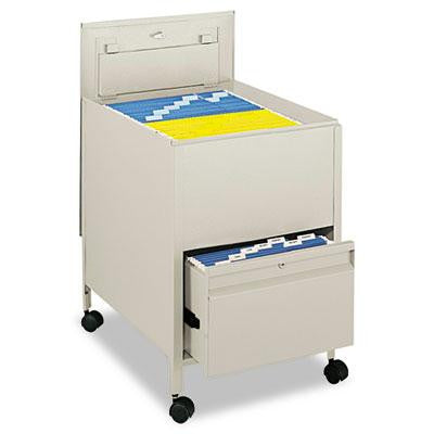 Safco&reg; Locking Mobile Tub File with Drawer