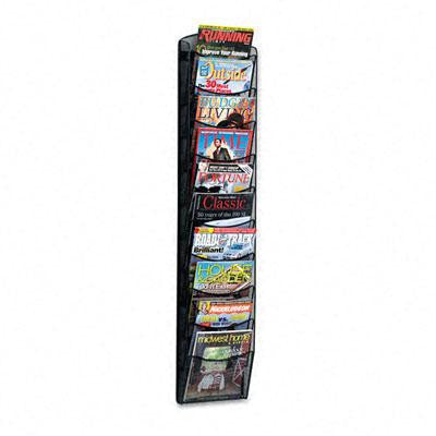 Safco&reg; Onyx&trade; Mesh Literature Rack