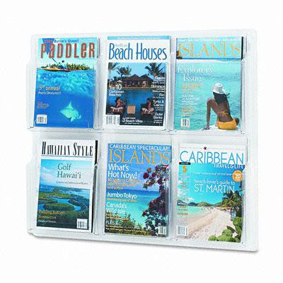 Safco&reg; Reveal&trade; Clear Literature Displays