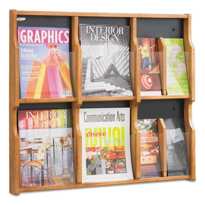 Safco&reg; Expose&trade; Adjustable Magazine-Pamphlet Literature Display