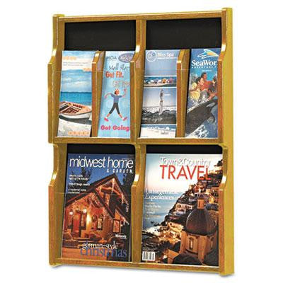 Safco&reg; Expose&trade; Adjustable Magazine-Pamphlet Literature Display