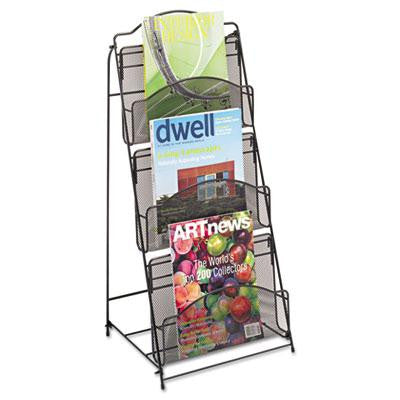 Safco&reg; Onyx&trade; Magazine Floor Rack