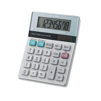 Sharp&reg; EL-310TB Twin Powered Semi-Desktop Calculator