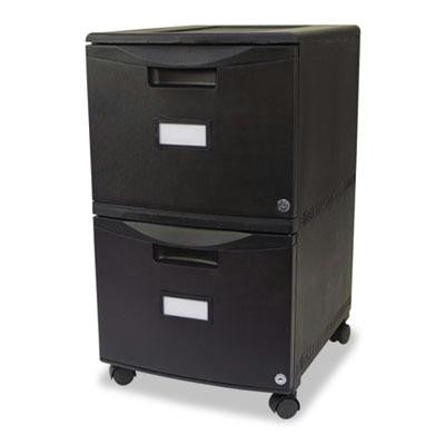 Storex Two-Drawer Mobile Filing Cabinet