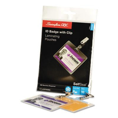 Swingline&trade; SelfSeal&trade; Self-Adhesive Laminating Pouches & Single-Sided Sheets