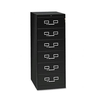 Tennsco Six-Drawer Multimedia-Card File Cabinet