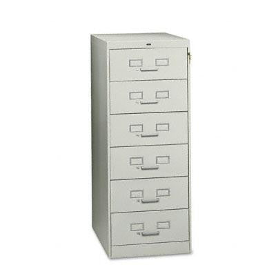 Tennsco Six-Drawer Multimedia-Card File Cabinet