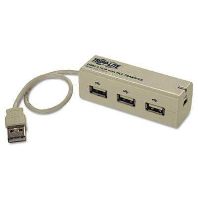 Tripp Lite 3-Port USB 2.0 Hub with Built-In File Transfer