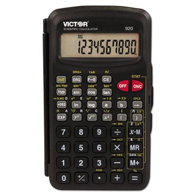 Victor&reg; 920 Compact Scientific Calculator with Hinged Case