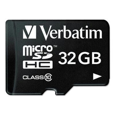 Verbatim&reg; MicroSDHC Card with Adapter