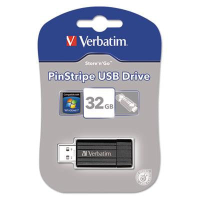 Verbatim&reg; PinStripe USB Flash Drive