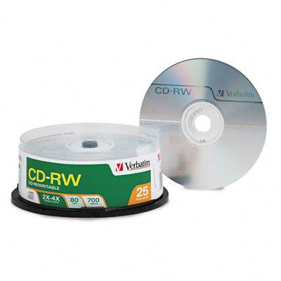 Verbatim&reg; CD-RW Rewritable Disc