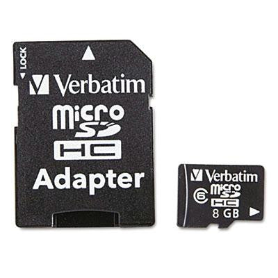 Verbatim&reg; MicroSDHC Card with Adapter