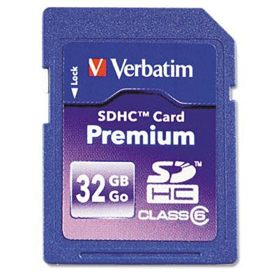 Verbatim&reg; Premium SDHC Cards