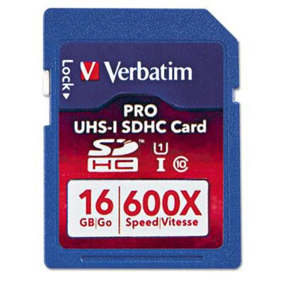 Verbatim&reg; Pro 600X SDHC UHS-1 Memory Card