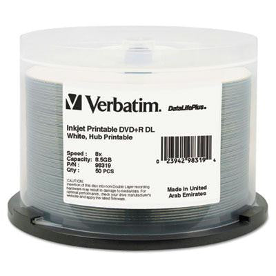 Verbatim&reg; DVD+R Dual Layer Printable Recordable Disc