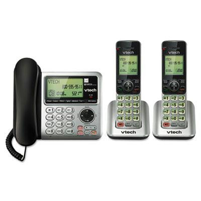 Vtech&reg; CS6649-2 Corded-Cordless Digital Answering System