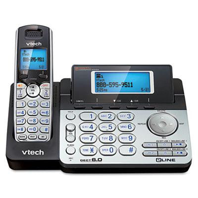 Vtech&reg; DS6151 Two-Line Expandable Cordless Phone with Answering System